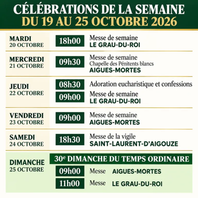 Semaine 19 octobre
