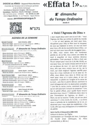 2ème dimanche du Temps Ordinaire - Année A Effata ! 171