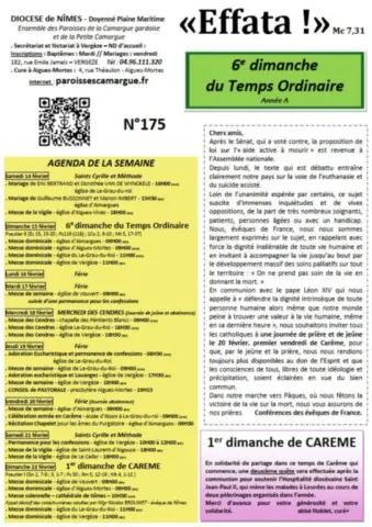 6ème dimanche du Temps Ordinaire - Année A 6ème dimanche du Temps Ordinaire - Année A