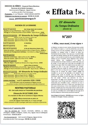 25e Dimanche du Temps Ordinair